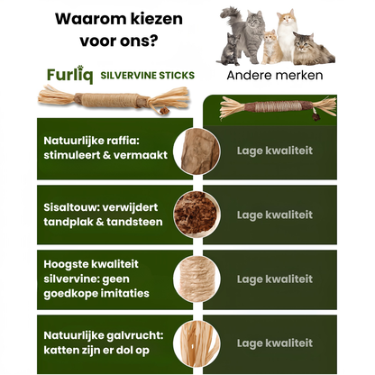 Furliq Natuurlijke Silvervine Tandsticks
